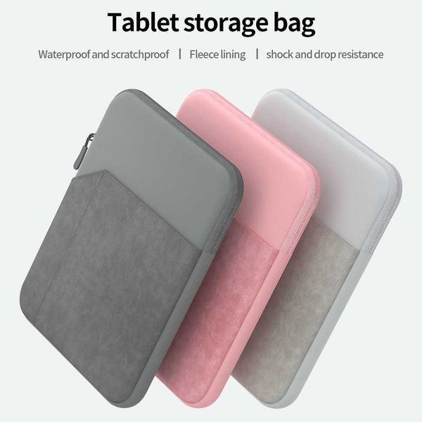 Caixa de bolsa de manga de bolsa para Samsung Galaxy Tab S8 S7 A8 A7 S6 S5E Lite 8.7 A 8.4 8,0 10.1 Samsung7,9 ~ 8,4 9,7 ~ 11 polegadas Tampa da bolsa Zipper