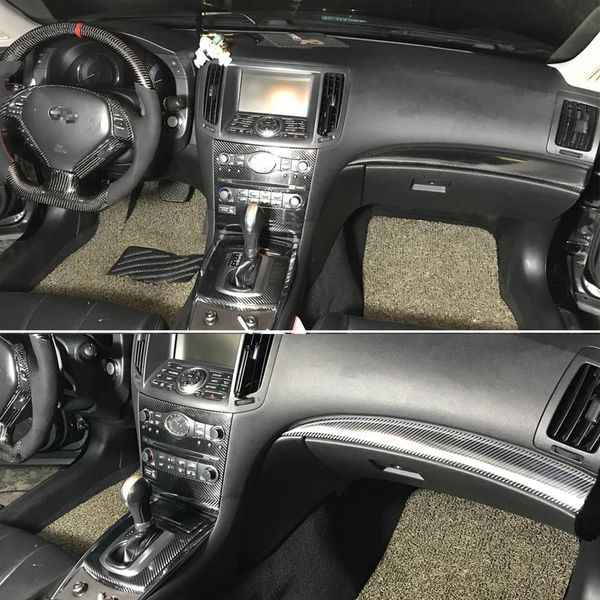 Für Infiniti G25 G35 G37 2010-2016 Selbstklebende Autoaufkleber Kohlefaser Vinyl Autoaufkleber und Abziehbilder Auto Styling Accessories305O