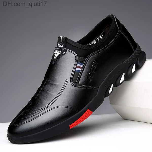 Elbise ayakkabılar erkekler deri ayakkabılar bahar 2023 yeni erkekler iş rahat sole anti -slip ve nefes alabilen tam eşleşen ayakkabı somunları zapatos z230809