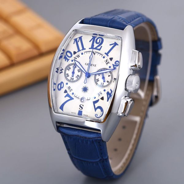 46mm Herren Fashion Square Uhren Goldlegierungsarmband Luxus Herren Quarz Armbanduhren Qualitäten Herren römische Skala Uhr