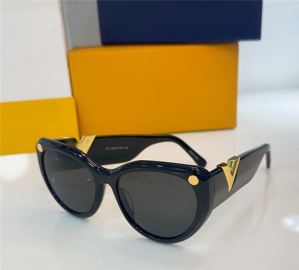Солнцезащитные очки нового дизайна моды и женщины Z1114 Ацетат кошачьи глаза простой популярный стиль UV400 защитные очки Оптовые очки