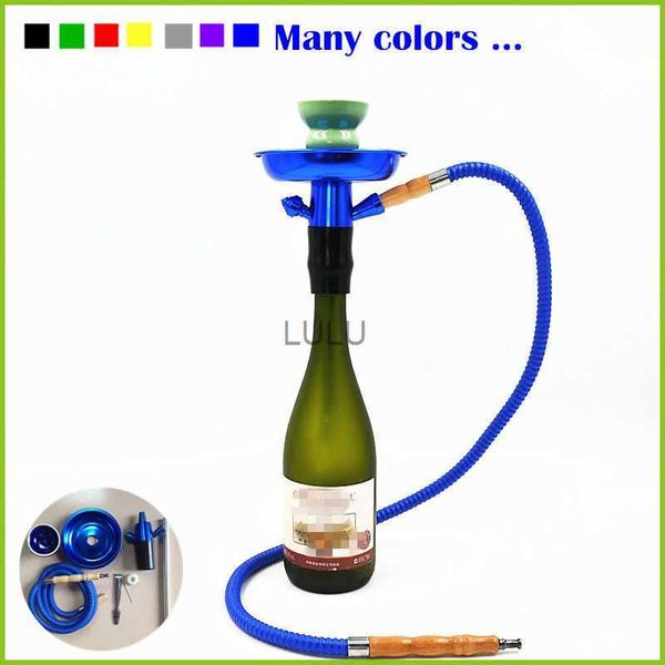 Universal Shisha Set Stem Smoking Pipe für Shisha Weinflaschen passend für die meisten Flaschen Clip Bowl Schlauch Rohrplatte HKD230809