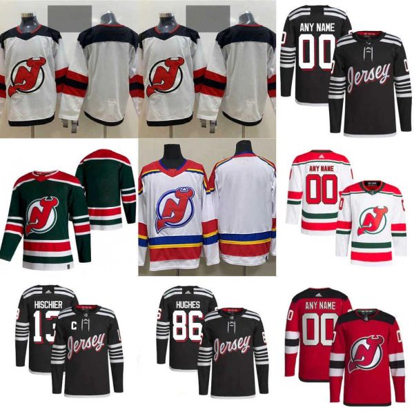 New Jersey''Devils''Maglie da hockey 2 Brendan Smith 90 Tomas Tatar 41 Vitek Vanecek 44 Miles Wood 15 Jamie Langenbrunner 29 Mackenzie Blackwood