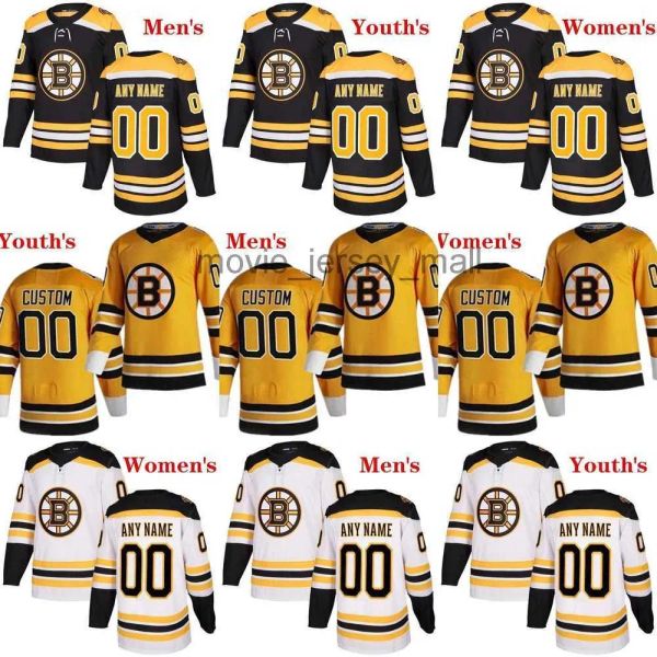 Boston''Bruins''custom Homens Mulheres Juventude Hóquei Jerseys Homens 33 Zdeno Chara 63 Marchand 37 Patrice Bergeron 88 David Pastrnak 73 Charlie McAvoy Completo
