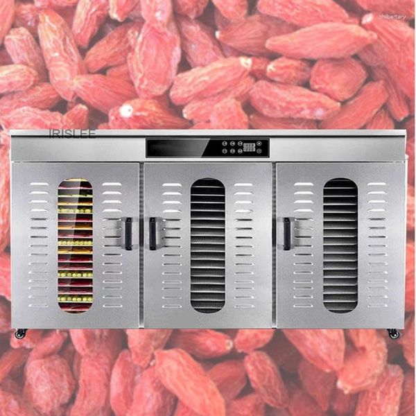 Vassoi Cibo Disidratatore Snack Disidratazione Asciugatrice Frutta Verdura Carne Asciugatrice Acciaio inossidabile 220V EU USA