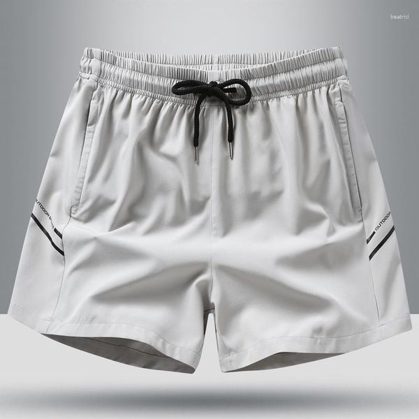 Shorts masculino 2023 verão esportes casual secagem rápida preto sólido corrida ao ar livre calças masculinas roupas masculinas confortáveis