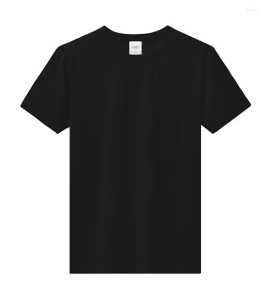 Herren-T-Shirts, Han-T-Shirt aus reiner Baumwolle, kurzärmelig, Rundhalsausschnitt, Selbstkultivierung, einfarbig