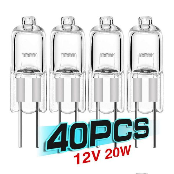 Lampadine a Led 40 Pz/lotto Vendita Tra G4 12 V 20 W Lampada Alogena G 4 12 V Bb Perline Inserite Lampade di Cristallo Alogeni Bbs 20 W 12 V/ Prezzo Basso Drop De Dh16S