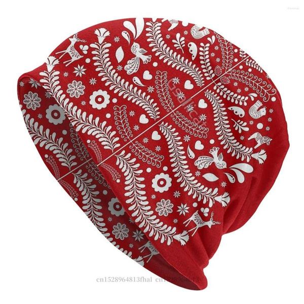 Berretti Bonnet Hats Christmas A Happy Day Uomo Donna Scandinavo Winter Warm Cap Street Skullies Berretti Berretti