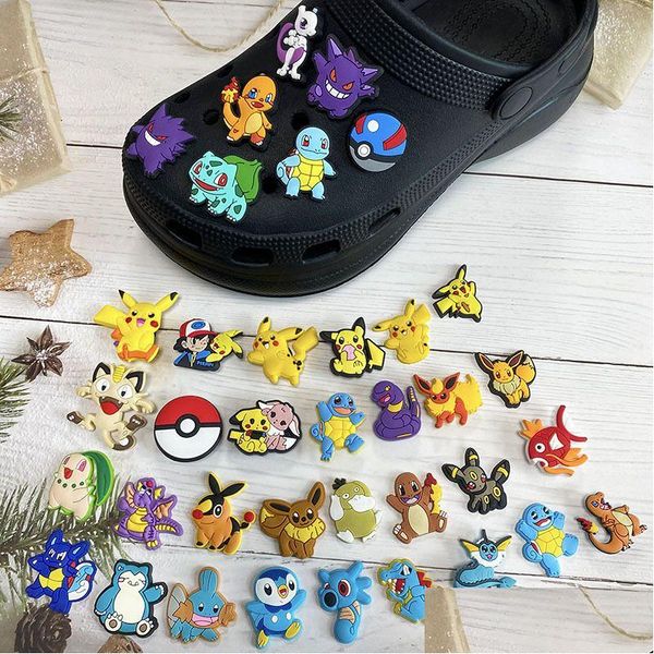 Charms Anime Wholesale Childhood Memories Ghost Elf Duck Cartoon Shoe Accessories Pvc Decoration Buckle Soft Rubber Clog Fast Drop Del Dhmye