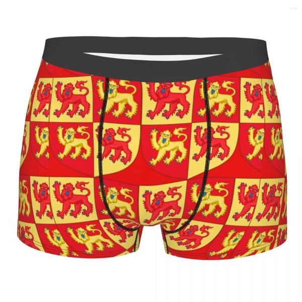 Mutande Boxer Pantaloncini Mutandine Slip Uomo Spagna Stemma Llwelyn The Great Wales Biancheria intima per uomo Taglie forti