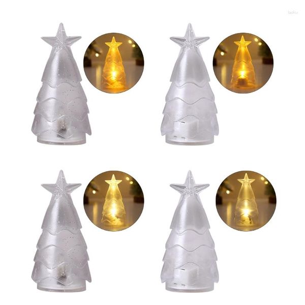 Decorazioni natalizie Luci a candela per albero elettronico a LED multifunzione Confezione da 6 perfette per famiglie e decorazioni per la casa Y1QB