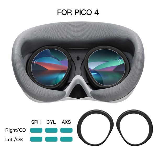 VR/AR Accessorise для Pico 4 Myopia Lens Lins Magnetic Eyeglass Anti Blue Light Glasses Рамки быстро разборка VR -рецептурные линзы 230809