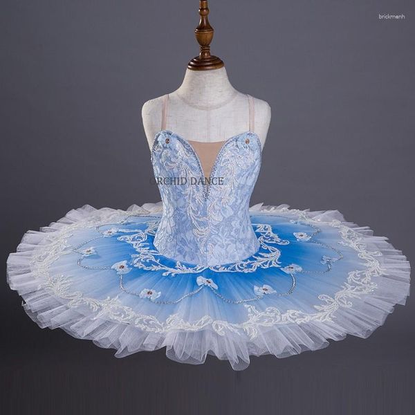 Abbigliamento da palcoscenico così bello Tutu di balletto blu per ragazze di alta qualità professionale di dimensioni personalizzate