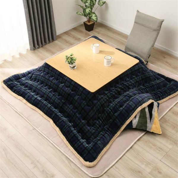 Colcha Macia Japonês Kotatsu Cobertura de Mesa Quadrada Retangular Edredom Kotatsu Futon Cobertor Estilo Patchwork Colcha de Algodão 241v