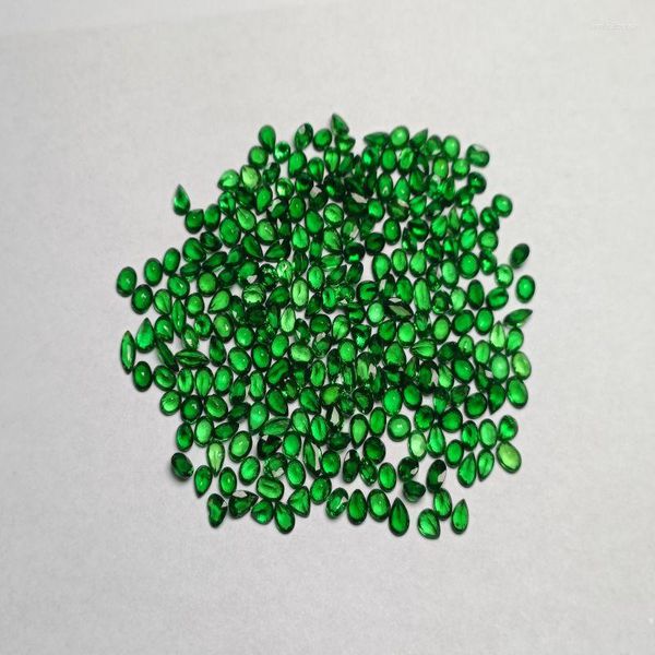 Pietre preziose sciolte Tsavorite naturale sfaccettato rotondo Rondelle Edge Cube Coin Disc perline per gioielli che fanno collana fai da te bracciali orecchini