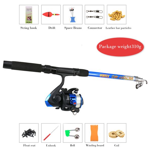 Rod Reel Combo Deukio TC Fato de cana de pesca para iniciantes com bolsa de acessórios portátil Ultra leve telescópica Marine fishing 230809