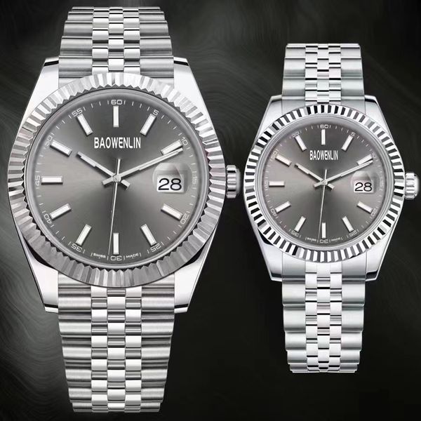 Мужские часы reloj hombre Automatico Движение дизайнера наблюдает за высококачественными женскими 36 -миллиметровыми часами и модной нержавеющей сталью.