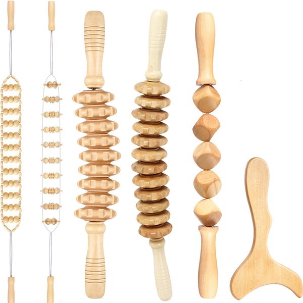 Massager Therapy Therapy Massage Tools Manual Gua Sha аксессуары анти целлюлитный ролик инструмент деревянный куб для выпуска тела 230809