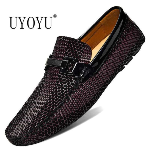 Sapatos sociais MARCA DE LUXO PARA HOMENS DE COURO GENUÍNO DESENHISTA MOCASSINS DE CONDUÇÃO MOCASSINS SAPATOS FESTAIS SLIP ON CASAMENTO ESCRITÓRIO CAIXA OCASIONAL PARA HOMEM J230808