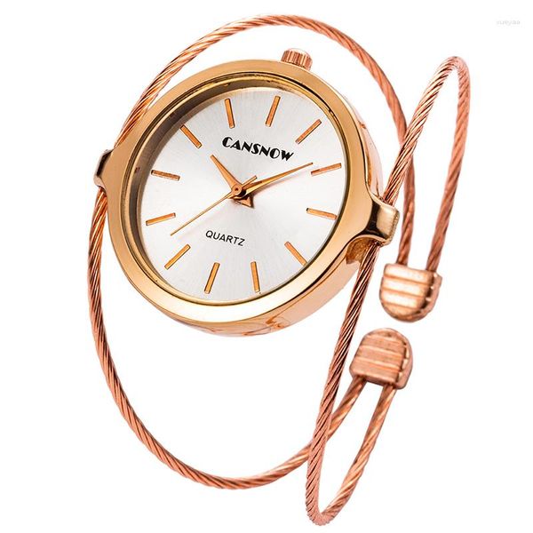 Armbanduhren Armband Uhren für Frauen Mode Luxuslegierungs Zifferblatt Quarz Damen schauen Sie sich ungezwungene Roségold -Frauengeschenke an