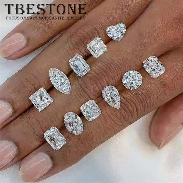 Lose Diamanten, Ton GRA, lose D-Farbe, VVS1, Herz-Prinzessin-Oval, strahlender Smaragd, Kissen im Tropfenschliff, Steine im Labordiamant, Schmuck 230808