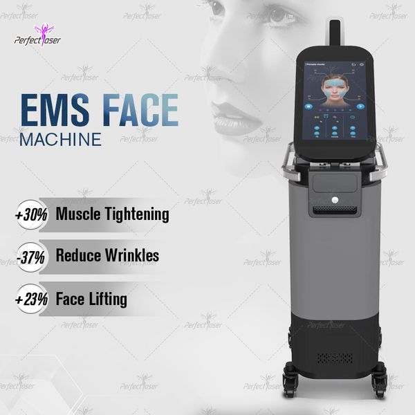 Procedimento 2 em 1 Pulso magnético de alta intensidade Levantador de rosto elétrico inteligente Remoção de rugas Cuidados com a pele Modelador de rosto fino Máquina de beleza personalizável