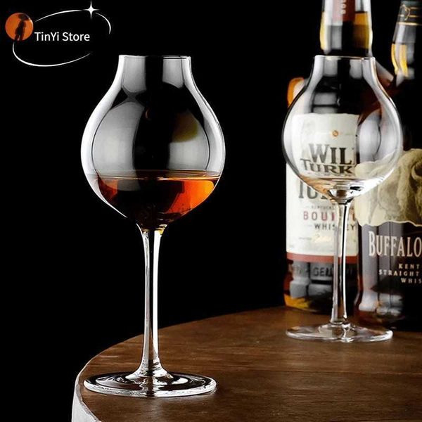 2pcs Profesyonel Blender'ın Viski Copita Nosing Glasstulip Bud Viski Kristal Xo Chivas Regal Goblet Cup Şarap Tadım Gözlükleri HKD230809