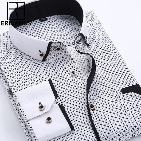 Herrenhemden Große Größe 4XL Herrenhemd Ankunft Langarm Slim Fit Button-Down-Kragen Hochwertige bedruckte Businesshemden MCL18 230808