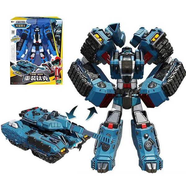 Transformationsspielzeug Roboter Galaxy Detectives Tobot Transformationsauto zum Roboterspielzeug Korea Cartoon Brothers Anime Tobot Verformung Tankwagen Spielzeug Geschenk 230808