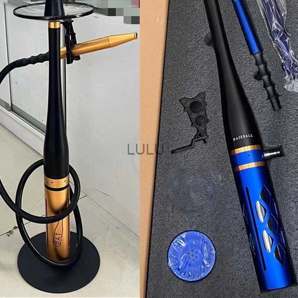 Nuovo set completo da baseball in lega di alluminio narghilè pipa di grandi dimensioni per accessori Chicha Shisha per Paty/Club/Festival/Bar HKD230809