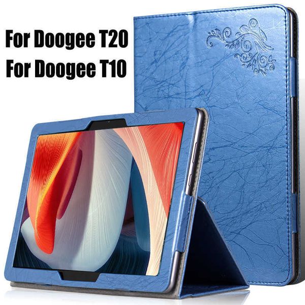 Doogee T20 PU Flip Kapak Kılıfı Doogee T10 Tablet 10.1 10.4 inç 2022 HKD230809