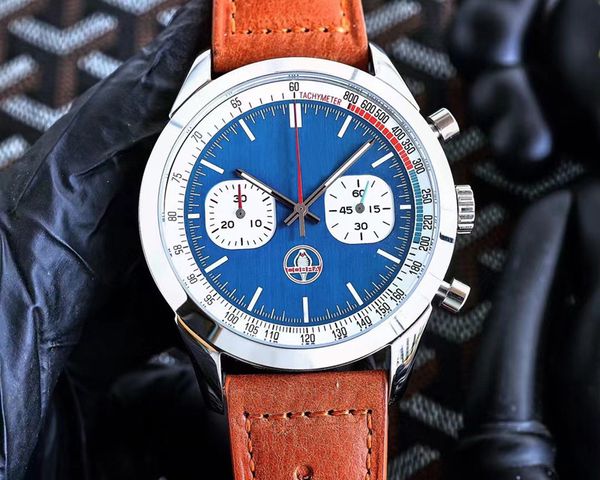 F1 Racing Birstewches для мужчин 2023 Новые мужские часы диаметр 43 мм All Dial Work Quartz Watch Top Luxury Brand Brei 06