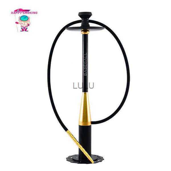 Conjunto HAPPY SMOKING Baseball Hookah Shisha com Base Equipada Narguile Liga Completa Haste Central Emite Fumaça HKD230809