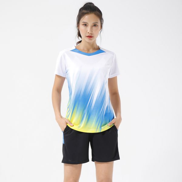 Andere Sportartikel Badminton-Shirt-Shorts Team-Sportbekleidung Uniformen Damen Lauftraining 2-teilig Fitnessübung Atmungsaktive Tischtennis-Sets 230808