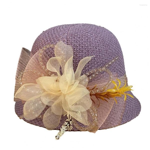 Breite Krempe Hüte Strand Hut Schweiß Absorption Band Becken Frauen Hochzeit Fascinator Party Weibliche Kappe Wome Sonne Herbst