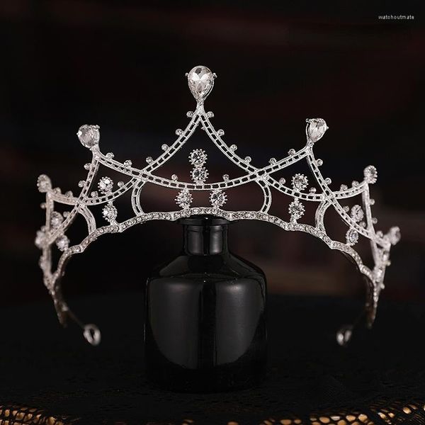 Fermagli per capelli Corona per matrimonio della sposa Ballo per feste Decorazioni per il compleanno della regina Gioielli Copricapo Fasce per capelli romantiche Regalo