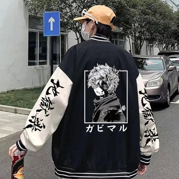 Herren Hoodies 2023 Anime Jigokuraku Hell's Paradise Print Baseball Uniform Fleece Mantel Langarm Jacke Sweatshirt