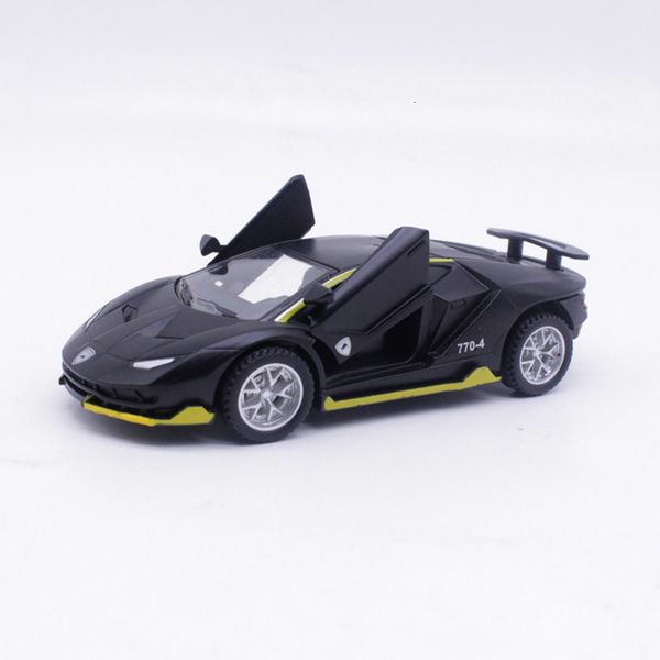 Diecast Model car 1 64 Diecast Alloy LB Racing Model Gull Wing Doble puerta Simulación Interior Accesorios Boy Colección Decoración Escena Coche Juguete 230809