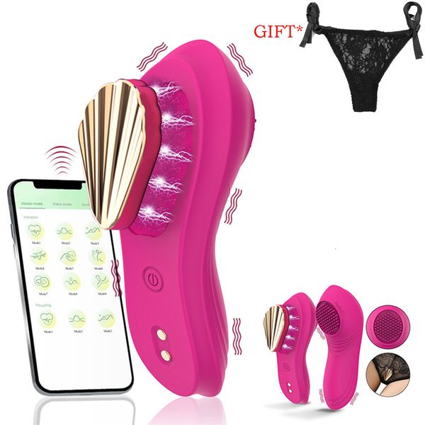 EggsBullets Mini-Klitoris-Frauen-Höschen-Vibrator, tragbar, App-Steuerung, G-Punkt-Stimulator, starker magnetischer versteckter Sexspielzeug, weiblicher Masturbator 230808