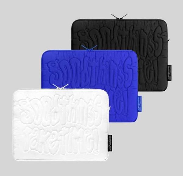 Creative Letter Notebook Case 11 13 15.6inch para Ipad Pro 12.9 10th 5 6 Macbook Air 13.3 Soft Liner Storage Bag Pouch HKD230809