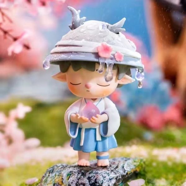 Слепая коробка Mimi Peach Blossom Season серия сада Blind Box Kawaii Action Anime фигуры Коллекция игрушек Модель день рождения подарок Caixas upersas 230808