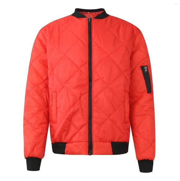 Jaquetas Masculinas 2023 Masculinas Quentes Parka Inverno Casacos Casuais Casacos Sólido Gola Masculina Quebra Vento Algodão Acolchoado Jaqueta