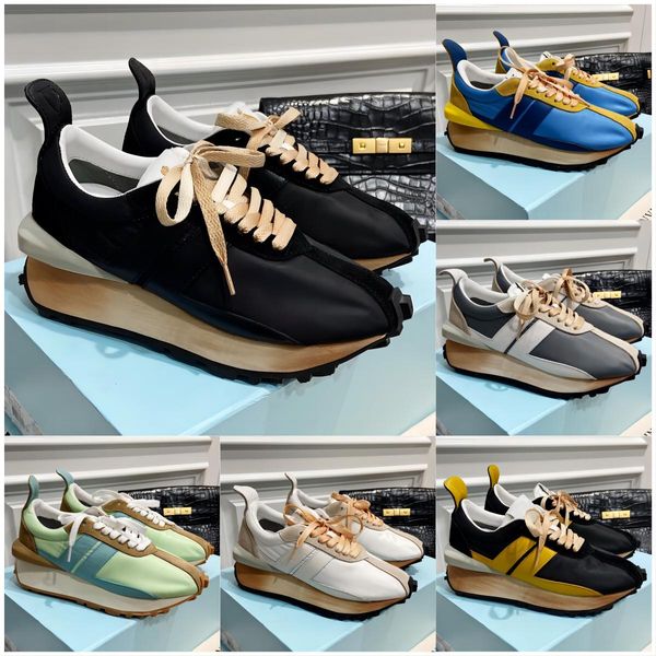 Curb Sneakers Designer Uomo Donna Scarpe con suola spessa in legno Stringate Straordinaria sneaker Pelle goffrata Pelle di vitello Gomma Nappa Scarpe da ginnastica