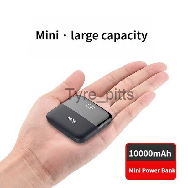 Power Banks de telefone celular 10000mAh portátil Mini Power Bank PowerBank Carregador de bateria externa para iPhone 14 13 12 Pro Xiaomi Samsung Huawei Carregamento rápido x0809