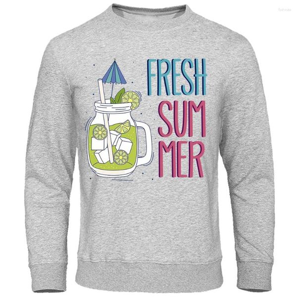 Hoodies masculinos frescos de frutas geladas de frutas impressão masculina moda s-xxl moletom sweetshirt