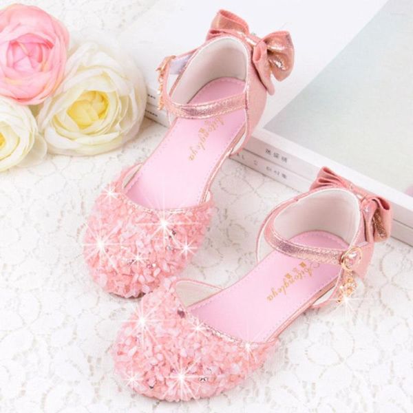 Flache Schuhe für Babys, Mädchen, Glitzer, Strass, für Kinder, Prinzessin, Rosa, Kleinkinder, glitzernde Geburtstagsfeier, Weihnachten, Halloween