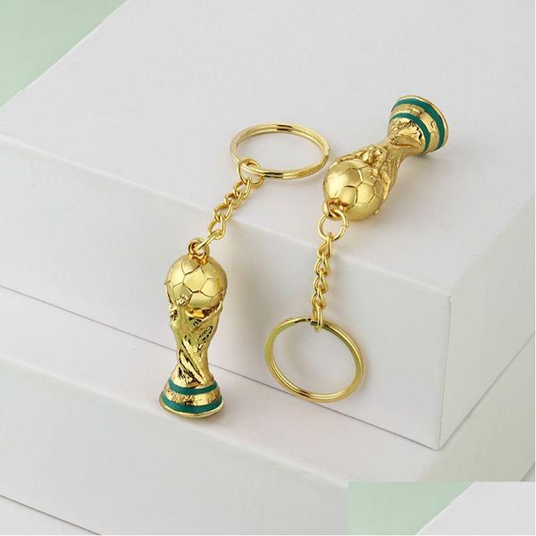 Smoking Pipes 2022 World Football Soccer Trophy Herces Keychain Zinc Alloy Qatar Fans Gifts Drop Delivery Home Garden Household Sund Dhro8