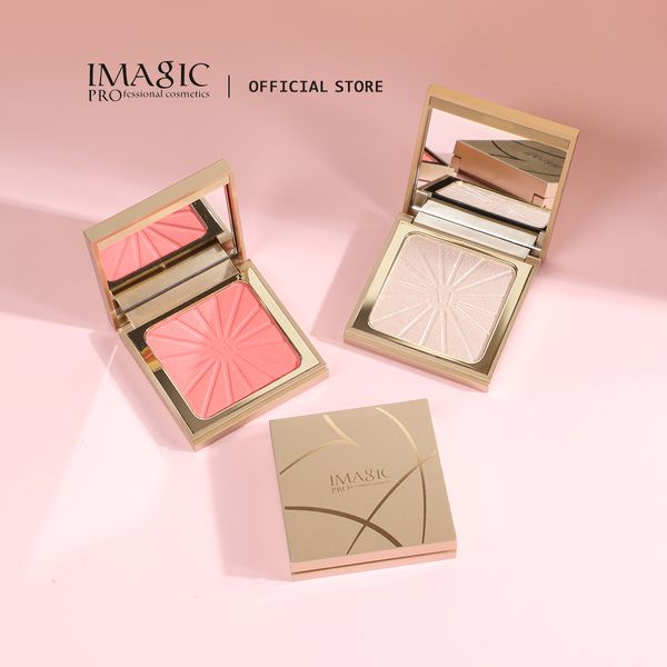 Body Glitter IMAGIC Brightening Highlighter Cheek Blush Palette Professional Brighten 8Color Repair Smooth OilControl Natural Pressed Makeu 230808