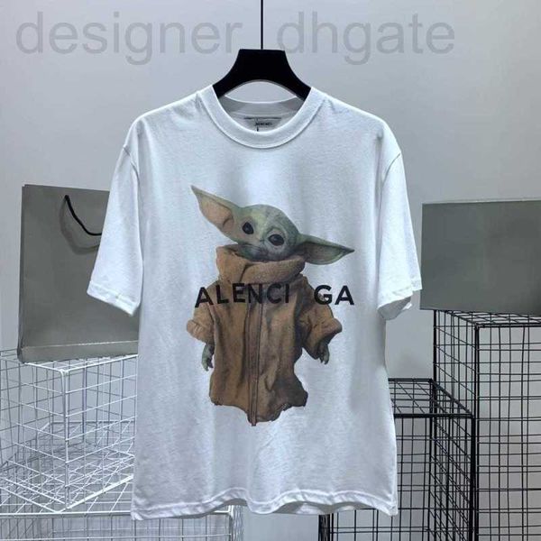 Felpe con cappuccio da uomo Felpe firmate High Edition 2023 New Luxury Fashion B Home Baby Alien Print e T-shirt a maniche corte verde fluorescente da donna